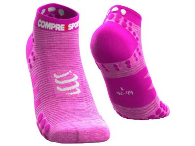COMPRESSPORT Pro Racing v3.0 Run Low socks, Pink Melange