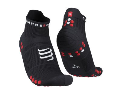 COMPRESSPORT Pro Racing v4.0 Run Low socks, black/red