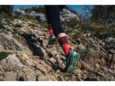 COMPRESSPORT Pro Racing Winter Trail zokni, Mosaic Blue/Black