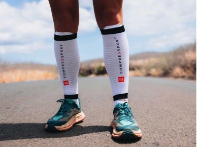 COMPRESSPORT R2 3.0 návleky na lýtka, Estate Blue/White