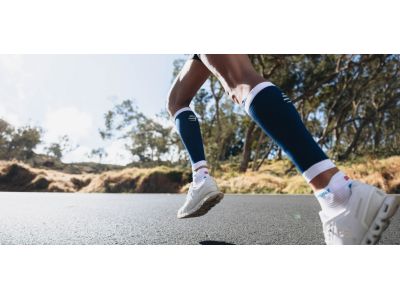 COMPRESSPORT R2 3.0 calf sleeves, Estate Blue/White