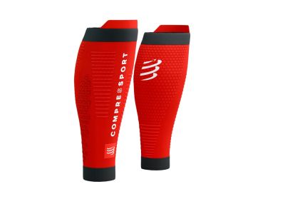 COMPRESSPORT R2 3.0 calf sleeves, red/black