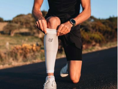 Manșoane pentru oxigen COMPRESSPORT R2, negru/gri steel