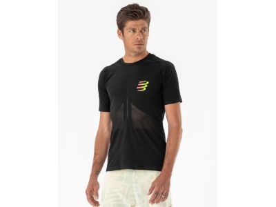 COMPRESSPORT Racing T-Shirt, Schwarz/Sicherheitsgelb