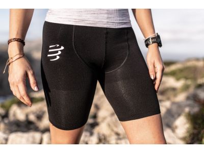 Pantaloni dama COMPRESSPORT Run Under Control T3, negri