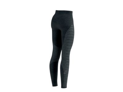 Damskie legginsy do biegania COMPRESSPORT w kolorze czarnym