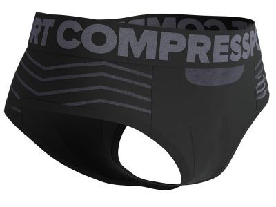 COMPRESSPORT Seamless women&amp;#39;s panties, Black/Grey