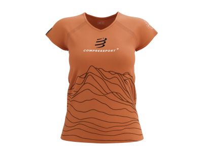 Tricou damă COMPRESSPORT Training Trail Capsule, portocaliu