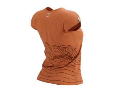 Damska koszulka t-shirt COMPRESSPORT Training Trail Capsule, pomarańczowa