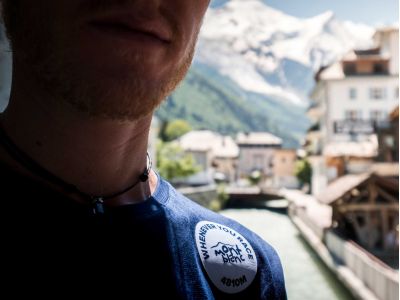 Tricou COMPRESSPORT Training Badges, Albastru Mont Blanc