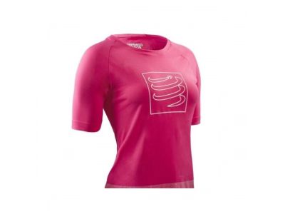 COMPRESSPORT Training v1 dámske tričko, ružová