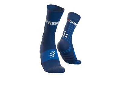 COMPRESSPORT Ultra Trail Socken, Blue Melange