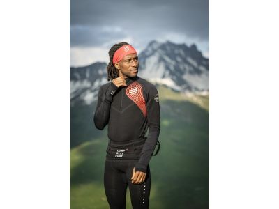 COMPRESSPORT Winter Trail Postural T-Shirt, schwarz/rot