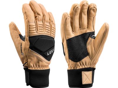 LEKI Progressive Copper S gloves, tan-black