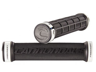 Cannondale DC Dual Lock-on gripy čierne s bielou objímkou