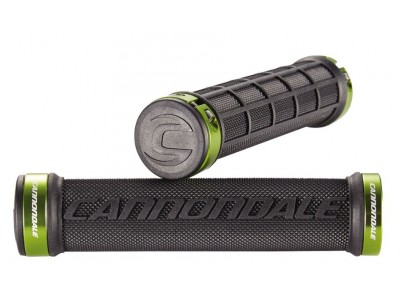 Cannondale DC Dual Lock-on gripy černé se zelenou objímkou