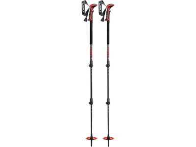 LEKI Haute Route 3 bețe, 110 - 150 cm, antracit închis/roșu închis/negru