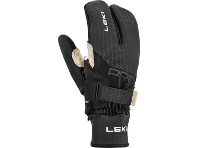 LEKI PRC Premium ThermoPlus Shark Lobster kesztyű, fekete/homok