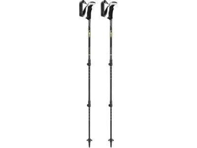 LEKI Khumbu Lite Pro Stöcke, 100 – 135 cm, schwarz/dunkelanthrazit/gefrorenes Gelb