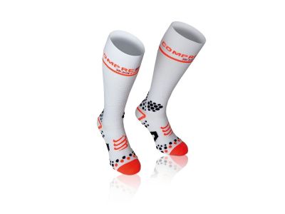 Skarpety COMPRESSPORT Full V2.1, białe