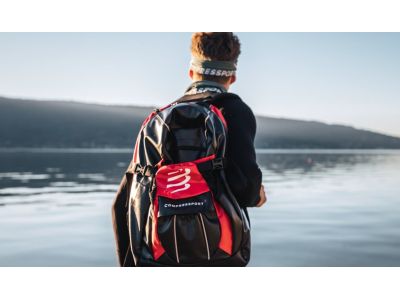 COMPRESSPORT GlobeRacer hátizsák, 35 l, fekete/piros