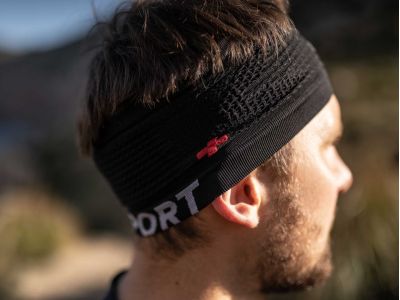 Owijka na głowę COMPRESSPORT ON/OFF, czarna