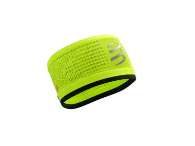 COMPRESSPORT Headband ON/OFF Flash čelenka, Fluo Yellow/Black