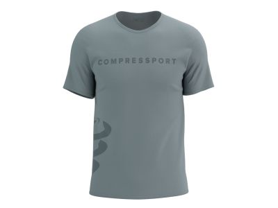 COMPRESSPORT-Logo-T-Shirt, Legierung/Stahlgrau