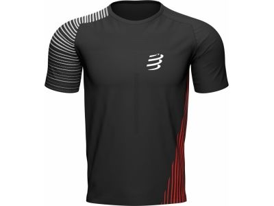 COMPRESSPORT Performance T-Shirt, schwarz/rot