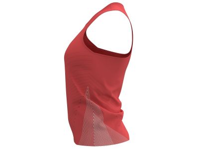 Damski podkoszulek na ramiączkach COMPRESSPORT Performance Singlet, koralowy