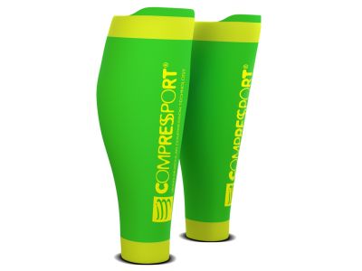 Rękawy na łydki COMPRESSPORT R2 V2, Fluo Green