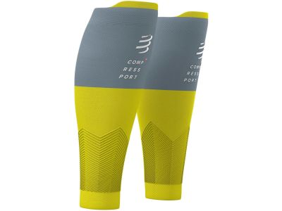 COMPRESSPORT R2v2 návleky na lýtka, Lime/Grey