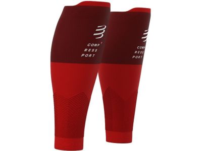 COMPRESSPORT R2v2 calf sleeves, red