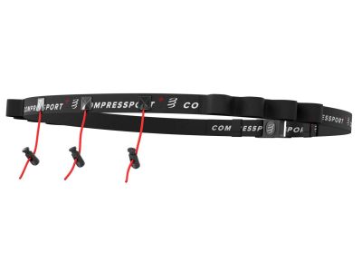COMPRESSPORT Race Belt pás na štartové číslo, čierna
