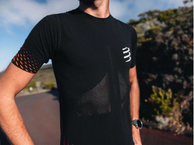 COMPRESSPORT Racing-Shirt, Nachtkerze/Weiß