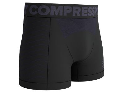 COMPRESSPORT Seamless boxer shorts, black/grey