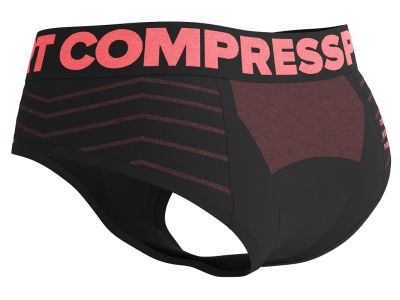 COMPRESSPORT Bezszwowe bokserki damskie w kolorze czarnym