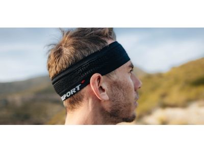 COMPRESSPORT Thin On/Off headband, black