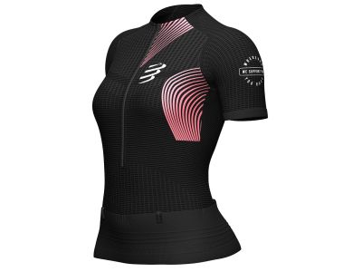 Tricou damă COMPRESSPORT Trail Postural, negru