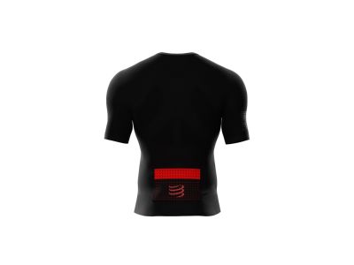 Tricou COMPRESSPORT Trail Running Postural, negru