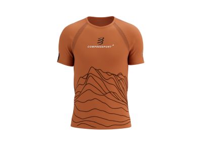 Tricou COMPRESSPORT Training Trail Capsule, portocaliu