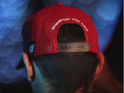 COMPRESSPORT Trucker Cap, rot/weiß