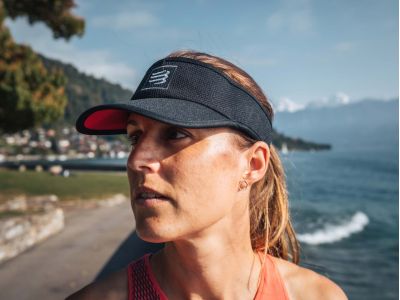 COMPRESSPORT Visor cap, red/black