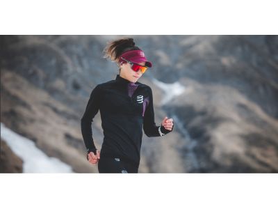 COMPRESSPORT Winter Trail Postural Damen T-Shirt, Magnet/Magenta