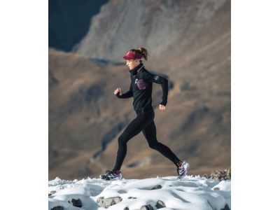 Tricou damă COMPRESSPORT Winter Trail Postural, Magnet/Magenta