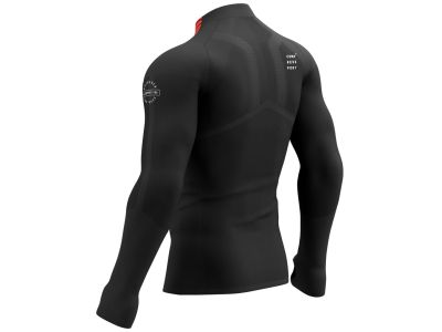 Koszulka T-shirt COMPRESSPORT Winter Trail Postural, czarna