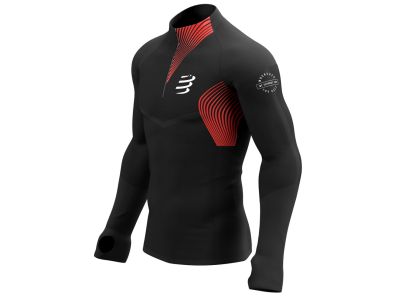 COMPRESSPORT Winter Trail Postural T-Shirt, schwarz