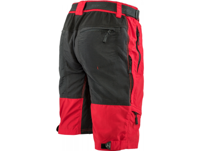 Pantaloni scurți largi pentru bărbați SILVINI Rango roșu/negru