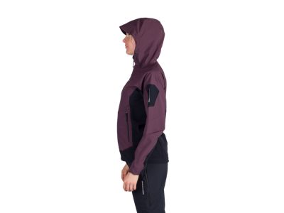 Kurtka softshell damska Northfinder JANELL, bordowo-czarna