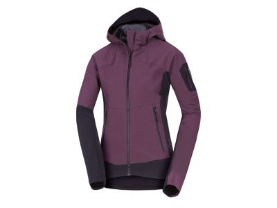 Kurtka softshell damska Northfinder JANELL, bordowo-czarna